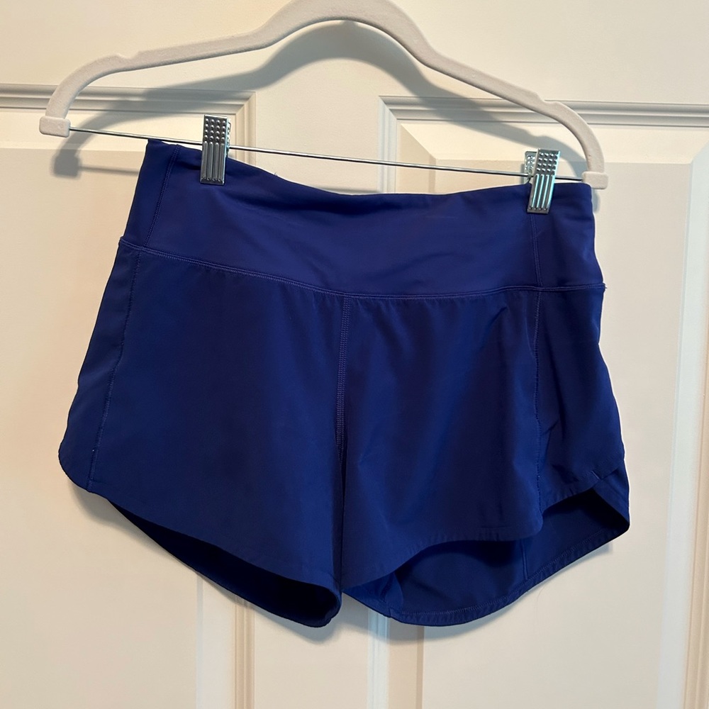 Lululemon Blue Speed Up Shorts